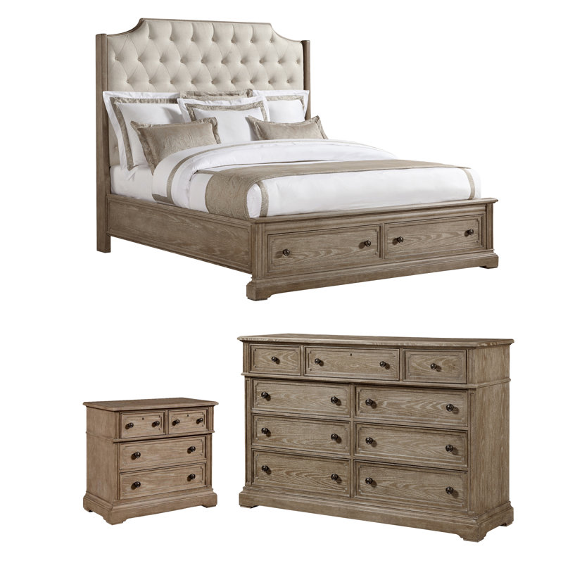 Stanley Wethersfield Estate Upholstered Configurable Bedroom Set